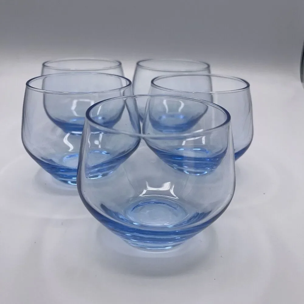 Blue Hue Bar Glasses Set Of 5
